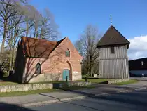 Wolterdingen, evangelische Hl. Geist Kirche, erbaut ab 1245 (26.03.2026)