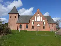 Daverden, evangelische St. Sigismund Kirche, Backsteinkirche aus dem 14. Jahrhundert (27.03.2026)