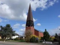 Etelsen, evangelische Kirche zum guten Hirten, erbaut 1965 (27.03.2026)