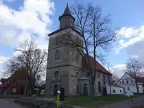 Hoya, evangelische St. Michael Kirche, erbaut im 11. Jahrhundert, sp�tgotischer Umbau im 15. Jahrhundert. (27.03.2026)