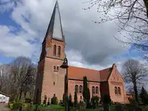 Magelsen, neuromanische evangelische Kirche, erbaut 1892 (27.03.2026)
