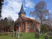 Oiste, evangelische Kirche, erbaut 1830 nach Pl�nen von Friedrich August Ludwig Hellner (27.03.2026)