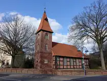 Ottersberg, evangelische St. Christophorus Kirche, erbaut von 1667 bis 1668 (27.03.2026)