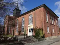Rethem, evangelische St. Marien Kirche, erbaut von 1837 bis 1844 nach Pl�nen von Konsistorialbaumeister Friedrich August Ludwig Hellner (27.03.2026)