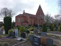 Wechold, evangelische St. Marien Kirche, Kirchturm erbaut im 12. Jahrhundert, Kirchenschiff erbaut 1847 (27.03.2026)