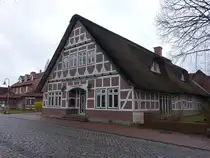 Bargstedt, Fachwerkhaus an der Kirche (28.03.2026)