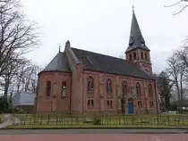 Fintel, evangelische St. Antonius Kirche, neugotisch erbaut 1884 (28.03.2026)