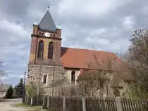 Gro� K�lzig, evangelische St. Marien Kirche, erbaut im 13. Jahrhundert (03.04.2026)