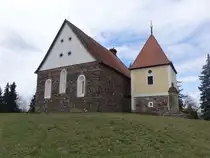 Naundorf, evangelische Kirche, Feldsteinkirche aus dem 14. Jahrhundert (03.04.2026)