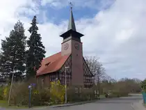 Willmersdorf, evangelische Kirche, erbaut 1938 nach den Pl�nen des Architekten Hans Palm (03.04.2026)