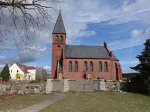 Gro� Briesen, evangelische Kirche, Backsteinkirche von 1893 (04.04.2026)