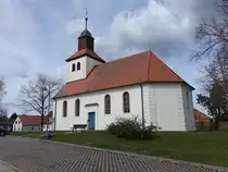 Mixdorf, evangelische Kirche, erbaut von 1719 bis 1720 (04.04.2026)