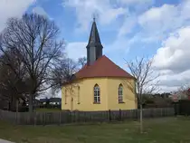 Reudnitz, evangelische Kirche, erbaut im 18. Jahrhundert (04.04.2026)