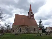 Demnitz, evangelische Kirche, sp�tgotische Feldsteinkirche von 1350 (05.04.2026)