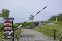 Eingang zu einem der Bunker beim Bangsbo Fort s�dlich von Frederikshavn. Die Bunker wurden w�hrend der deutschen Besetzung D�nemarks von 1940 bis 1945 errichtet. Aufnahme: 14. Juni 2026.