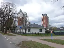 F�rstenwalde / Spree, alter und neuer Wasserturm in der Lindenstra�e (05.04.2026)
