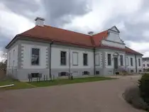 F�rstenwalde / Spree, Jagdschloss, erbaut von 1699 und 1700 vom damaligen Hofbaumeister Martin Gr�nberg (05.04.2026)