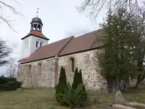 Petershagen, evangelische Kirche, erbaut im 13. Jahrhundert (05.04.2026)