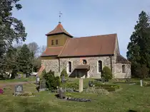 Sieversdorf, evangelische Kirche, erbaut im 13. Jahrhundert (05.04.2026)