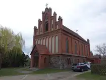 Stremmen, evangelische Kirche, neugotischer Saalbau von 1883 (05.04.2026)