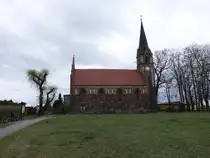 Trebatsch, evangelische Kirche, erbaut von 1867 bis 1869 (05.04.2026)