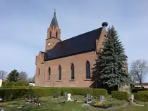 Treplin, evangelische Kirche, erbaut im 19. Jahrhundert (05.04.2026)