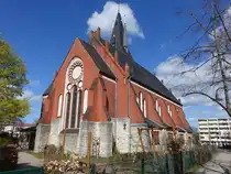 Erkner, evangelische Genezareth Kirche, erbaut von 1896 bis 1897  nach einem Entwurf von Ludwig von Tiedemann (07.04.2026)