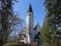 Zeuthen, evangelische Martin Luther Kirche, erbaut von 1913 bis 1914 nach einem Entwurf von Georg B�ttner (07.04.2026)