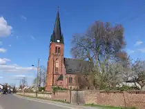 Bralitz, evangelische Kirche, neugotisch erbaut 1890 (08.04.2026)