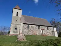 Haselberg, evangelische Kirche, erbaut im 13. Jahrhundert (08.04.2026)