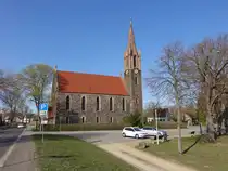 Hohensaaten, evangelische Kirche, erbaut von 1858 bis 1860 nach Pl�nen k�niglichen Baumeisters Friedrich August St�ler (08.04.2026)
