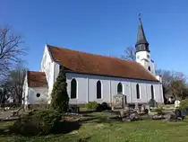 Neutrebbin, evangelische Kirche, neugotische Saalkirche erbaut von 1817 bis 1818 (08.04.2026)