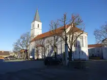 Seelow, evangelische Stadtkirche, erbaut von 1830 bis 1832 durch Karl Friedrich Schinkel (08.04.2026)