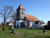 Sietzing, evangelische Fachwerkkirche, erbaut 1803 (08.04.2026)