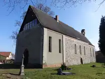 Crussow, evangelische St. Annen Kirche, Feldsteinkirche aus dem 13. Jahrhundert (09.04.2026)