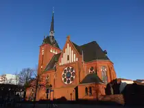 Schwedt /Oder, Maria Himmelfahrt Kirche, erbaut von 1895 bis 1898 durch den Architekten Max Hasak (09.04.2026)