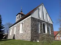 Serwest, evangelische Kirche, Feldsteinkirche aus dem 13. Jahrhundert (09.04.2026)
