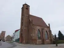 Gartz, gotische Hl. Geist Kirche, erbaut um 1400 (10.04.2026)