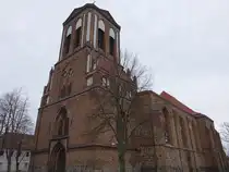 Gartz, evangelische Stadtkirche St. Stephan, erbaut im 13. Jahrhundert (10.04.2026)