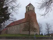 Gerswalde, evangelische Dorfkirche, erbaut im 13. Jahrhundert (10.04.2026)