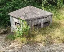 Erdbunker der NVA-Grenztruppe der DDR in der N�he von der Gedenkst�tte Point Alpha bei Rasdorf, 07-2026