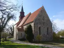 Wollin bei Penkun, evangelische Kirche, erbaut um 1260 (10.04.2026)