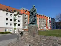 Prenzlau, Martin Luther Denkmal am Marktberg (11.04.2026)