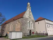Prenzlau, Dreifaltigkeitskirche in der Klosterstra�e, erbaut von 1235 bis 1250 (11.04.2026)