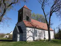 Seehausen, evangelische Kirche, Fachwerkkirche erbaut 1753 (11.04.2026)
