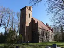 Weselitz, evangelische Kirche, erbaut im 13. Jahrhundert (11.04.2026)