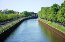 OLDENBURG, 01.05.2007, Blick von der Amalienbrcke auf den Kstenkanal