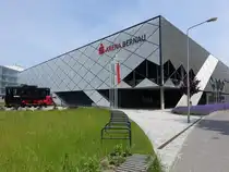 Bernau, Sparkassen Arena, erbaut 2024 mit 2000 Pl�tzen (24.05.2026)