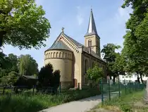 Schmachtenhagen, evangelische Kirche, Backsteinbau von 1876 (24.05.2026)