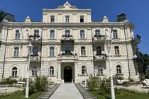Franzensbad am 03. August 2026, hier ist das Spa Hotel Esplanade ein historisches Kurgeb�ude im tschechischen Kurort Franzensbad zu sehen.Zur Lage: Das Geb�ude befindet sich in der Rusk� 64/9 im Zentrum von Franzensbad, unweit des Bahnhofs und direkt neben der Russischen Orthodoxen Kirche.
